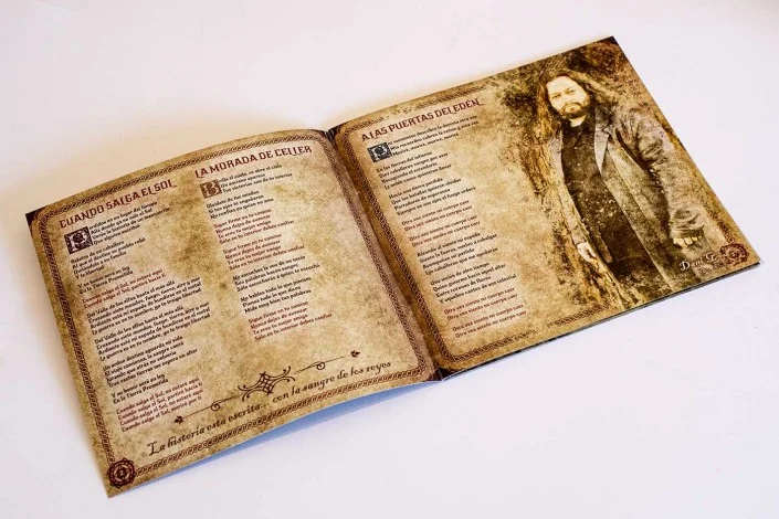 Photo detail of a inner page of Chronicles of Aravan leaflet artwork Photo detail of a inner page of Chronicles of Aravan leaflet artwork