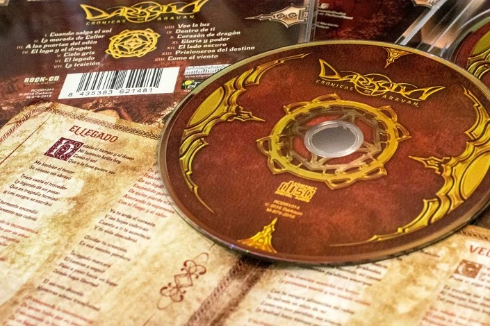 Album cover design and artwork – Darksun’s Chronicles of Aravan Photo detail of Chronicles of Aravan artwork