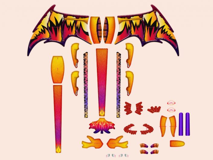 3d popup dragon kite graphic design artwork 3d popup dragon kite graphic design artwork