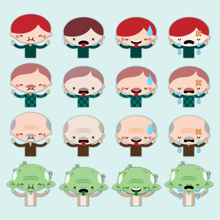 Main character design for Healthy Child video game Main character design for Healthy Child video game