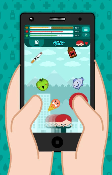 Healthy Child Gameplay screen Healthy Child Gameplay screen