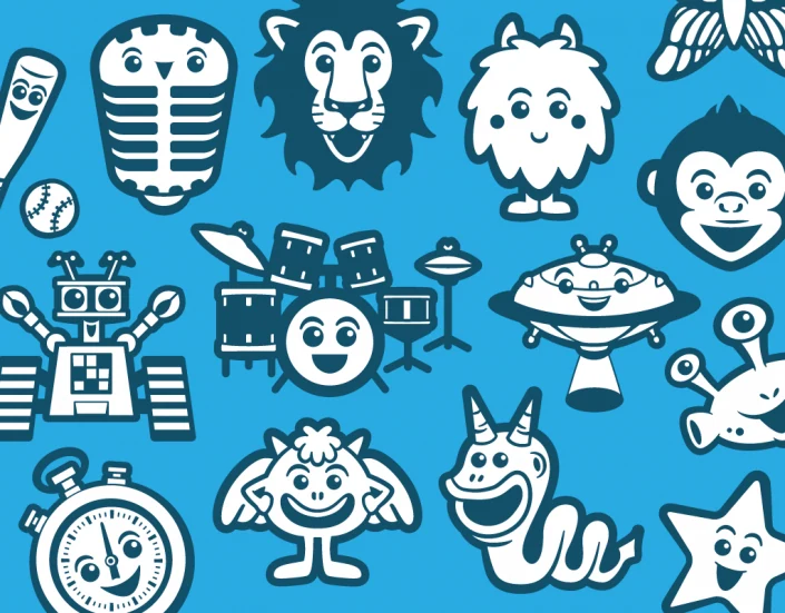 Icon set and avatar vector design Icon set and avatar vector design