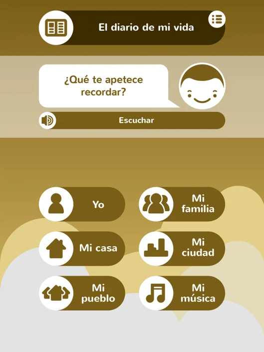 Recordándome Alzheimer ehealth ui design