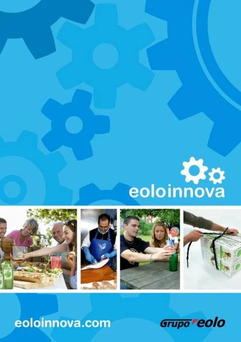 Eoloinnova catalog cover graphic design artwork Eoloinnova catalog cover graphic design artwork
