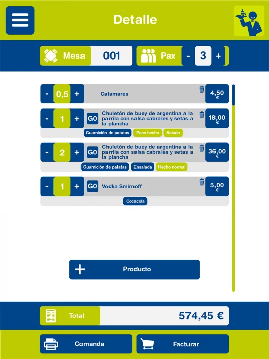 Hostelry menu ui design for mobile device app