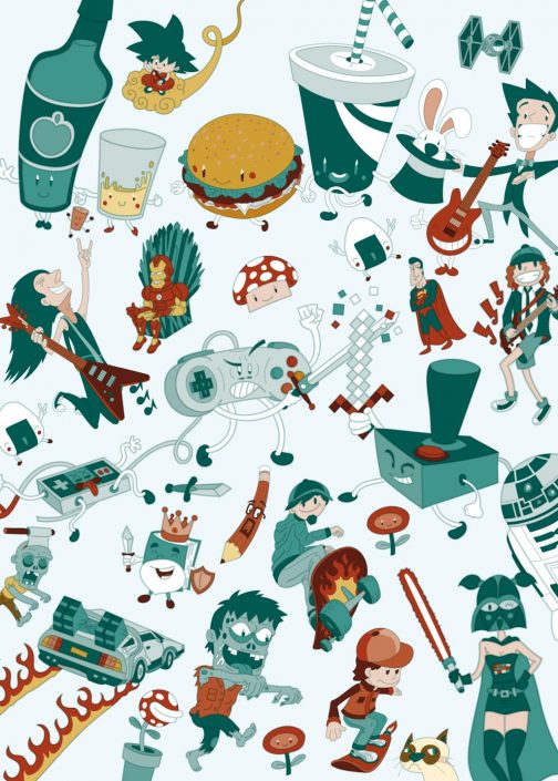 Vector Character design for Metropoli fest poster Vector Character design for Metropoli fest poster
