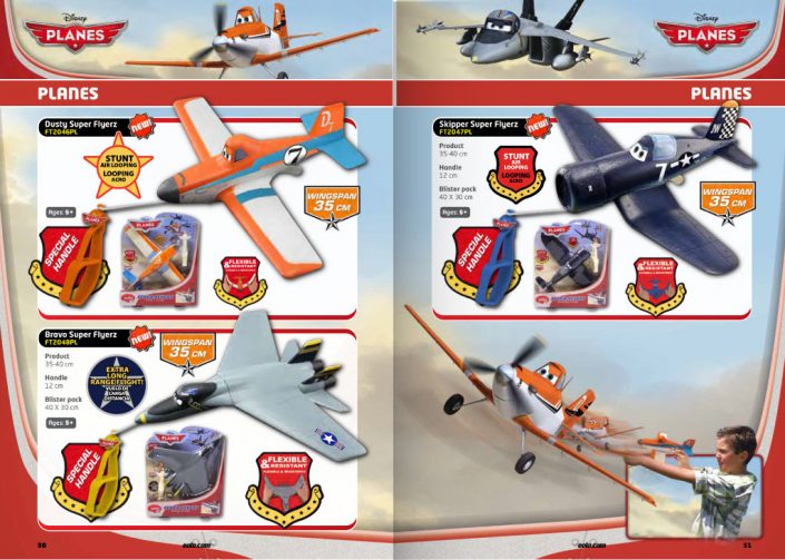 Disney Planes catalog pages layout graphic design artwork Disney Planes catalog pages layout graphic design artwork